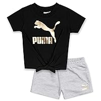 PUMA Girls T7 Classics T-shirt & Short SetTee & Short Set