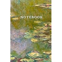 Notebook: Water Lilies by Claude Monet Blank Lined 120 page Notebook