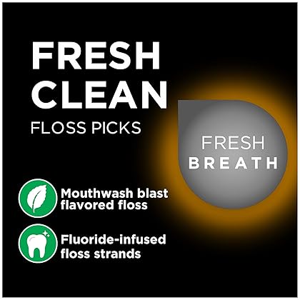 DenTek Fresh Clean Floss Picks, For Extra Tight Teeth, 75 Count