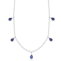 Femme Luxe 3.00 Carat Gemstone and Sterling Silver Necklace for Women | 925 Sterling Silver | 18 Inch | Hypoallergenic