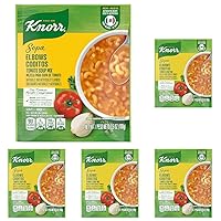 Knorr Sopa/Pasta Soup Mix Tomato Based Elbow Pasta For A Warming Bowl of Soup or Simple Dinner Tomato Soup With Homemade Flavor 3.5 oz (Pack of 5)