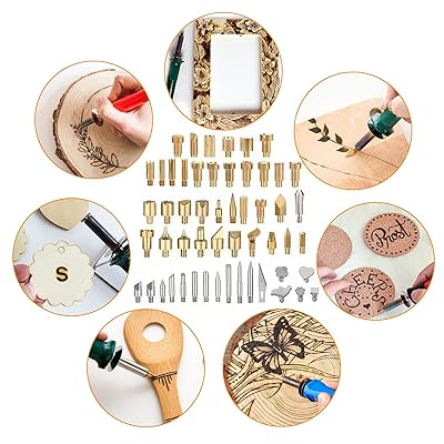 Mua BEZALEL 112Pcs Wood Burning Tips - Pyrography Wood Burning Kit Includes  Wood Burning Tips Only Wood Burning Letters Wood Burning Stencils and  Patterns for Embossing Carving DIY Adults Crafts Beginners trên