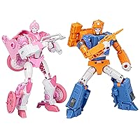 TRANSFORMERS Toys Legacy Evolution War Dawn 2-Pack Deluxe Cybertronian Erial and Dion Toys, Action Figures for Boys and Girls Ages 8 and Up (SDCC 2023 Exclusive)