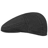 Stetson Paradise Men's Cotton Flat Cap Peaked Cap with UV 40+ Protection Sizes S - XXL Summer / Winter Flat Cap