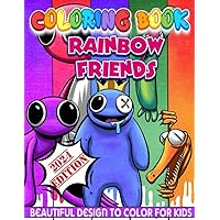 Rainbow Coloring Book: 2024 Edition with All Cute Characters For Girls, Boys, Kids, Teens Ages 4-8, 9-12