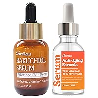 Bakuchiol Serum for Face and Terrafique Vitamin C Ferulic Acid Serum