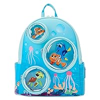 Loungefly Disney Finding Nemo 20th Anniversary Bubble Pockets Faux Leather Mini Backpack