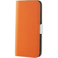 Wallet Case for iPhone 13 Pro, Premium PU Leather Flip Case with Card Holder Kickstand Magnetic Shockproof Phone Cover for iPhone 13 Pro (Color : Orange)