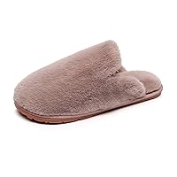 Women's Fuzzy House Memory Foam Slippers Fluffy Furry Fur Slippers Scuff Outdoor Indoor Warm Cozy Plush Bedroom Shoes Soft Flat Comfy Anti-Slip