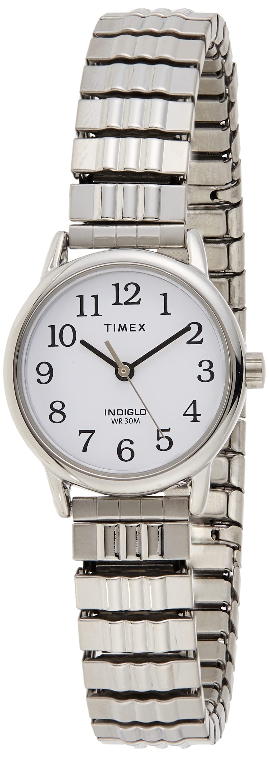 Timex Easy Reader Women's 25mm Expansion Band Watch with Perfect Fit TW2V05800