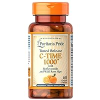Vitamin C-1000 mg with Rose HIPS Timed Release 60 Caplets