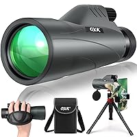 12x56 High Power Monocular Telescope with Smartphone Adapter Tripod Travel Bag, Monoculars for Adults Kids with BAK4 Prism & FMC Lens, Suitable for Bird Watching Hiking Camping