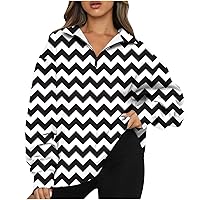 Anjikang Womens Fall Fashion 2023 Oversized Sweatshirt Quarter Zip Long Sleeves Pullover Tops Teen Girl Aesthetic Y2K Clothes