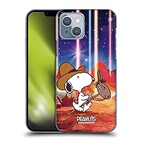 Head Case Designs Officially Licensed Peanuts Nebula Horse Riding Snoopy Space Cowboy Hard Back Case Compatible with Apple iPhone 14