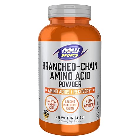 Sports Nutrition, Branched Chain Amino Acid Powder with Leucine, Isoleucine, and Valine, 12-Ounce