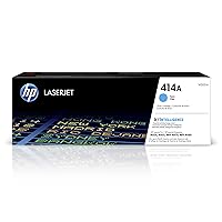 HP 414A Cyan Toner Cartridge | Works with HP Color LaserJet Enterprise M455dn, MFP M480f; HP Color LaserJet Pro M454 Series, HP Color LaserJet Pro MFP M479 Series | W2021A
