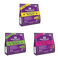 Stella & Chewy'S Freeze-Dried Raw Dinner Cat Food Variety Pack Of 3 (Chicken, Duck And Salmon & Chicken), 9 Oz. Each