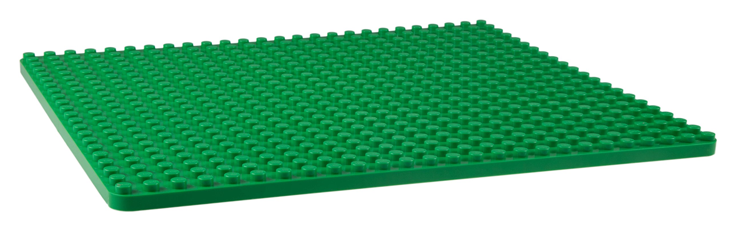 Strictly Briks Classic Big Briks Stackable Baseplates, Large Pegs for Ages 3 and Up, 100% Compatible with All Major Brands, Green, 1 Piece, 13.75