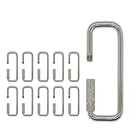 Lucky Line 2” Rectangular Key Ring with Turn Twist Sleeve Closure