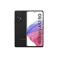 Samsung Galaxy A53 5G Smartphone Android Display Infinity-O FHD+ Super AMOLED 6.5 Inch ¹, 6 GB RAM and 128 GB Internal Memory Expandable², Battery 5,000 mAh, Awesome Black [Italian Version]