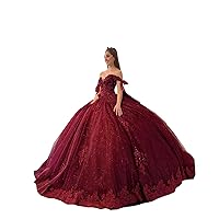 2024 Unique Sleeves Off The Shoulder Ball Gown Lace Flower Quinceanera Evening Cocktail Dresses for Women Girls