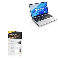 BoxWave Screen Protector Compatible With OTVOC VocBook 15 Windows 11 Laptop (15.6 in) - ClearTouch Anti-Glare Privacy (2-Pack), Privacy Screen Protector Flexible Film Anti-Glare