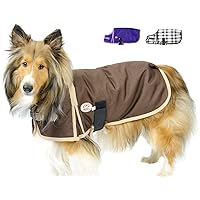 Derby Originals 1200D Winter Dog Coat Horse-Tough Ruff Pup 150G Insulation Nylon Lining 3 Layer Breathable