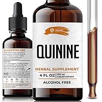 Quinine Tincture Extract Quinine Dried Bark Herbal Supplement Quinine Immune System Support Cinchona Bark Liquid Drops Alcohol and Gluten Free-4 fl Oz