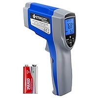 Etekcity Digital Thermometers Non-contact-58°F ~1022°F (-50°C ~ 550°C) ith Adjustable Emissivity & Max Measure for Meat Refrigerator Pool Oven, Blue