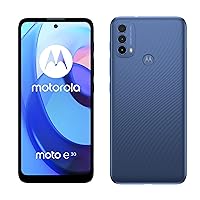 Motorola Moto e30 Dual-SIM 32GB ROM + 2GB RAM (GSM Only | No CDMA) Factory Unlocked 4G/LTE Smartphone (Digital Blue) - International Version