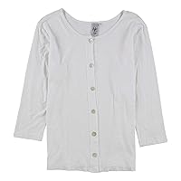 Womens Solid Cardigan Blouse