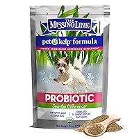 The Missing Link Pet Kelp Canine Probiotic 8oz Superfood Powdered Supplement, Organic & Limited Ingredient Formula for Digestive Health of Dogs