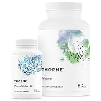 THORNE Relax & Detox Bundle - PharmaGABA and Glycine Combo for Stress Relief & Detoxification - 60 to 125 Servings