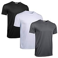 iClosam 3 Pack Running Shirts Men's Gym Top Athletic Short Sleeves Fit Sport Tops for Comfortable Workouts, Moisture-Wicking, and Active Lifestyle