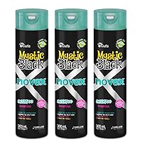 NOVEX Shampoo (300ml)- 3 Pack (Mystic Black)
