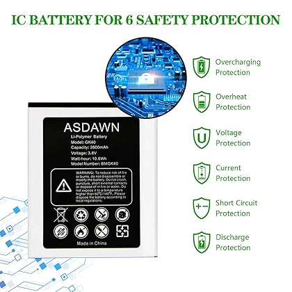ASDAWN GK40 Battery Replacement for Motorola, Moto G4 Play Battery SNN5976A for Motorola E3, E4, G4 Play, G5, XT1601, XT1603, XT1607 XT1609, XT1675, XT1700, XT1765, XT1766, XT1767PP