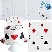 Playing Cards 4 Aces Poker Four of a Kind Fondant Silicone Mold
