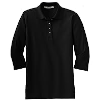 Women's Silk Touch ¾ Sleeve Polo Shirt