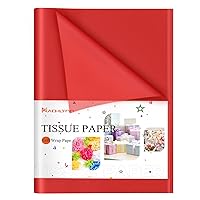 NACHLYNN 60 Sheets Red Tissue Paper Bulk Gift Wrapping Paper 14 x 20 inch Art Paper Crafts for Wedding Holiday Birthday Party Crafts Christmas Decorations
