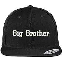 Trendy Apparel Shop Big Brother Embroidered Flat Bill Snapback Cap