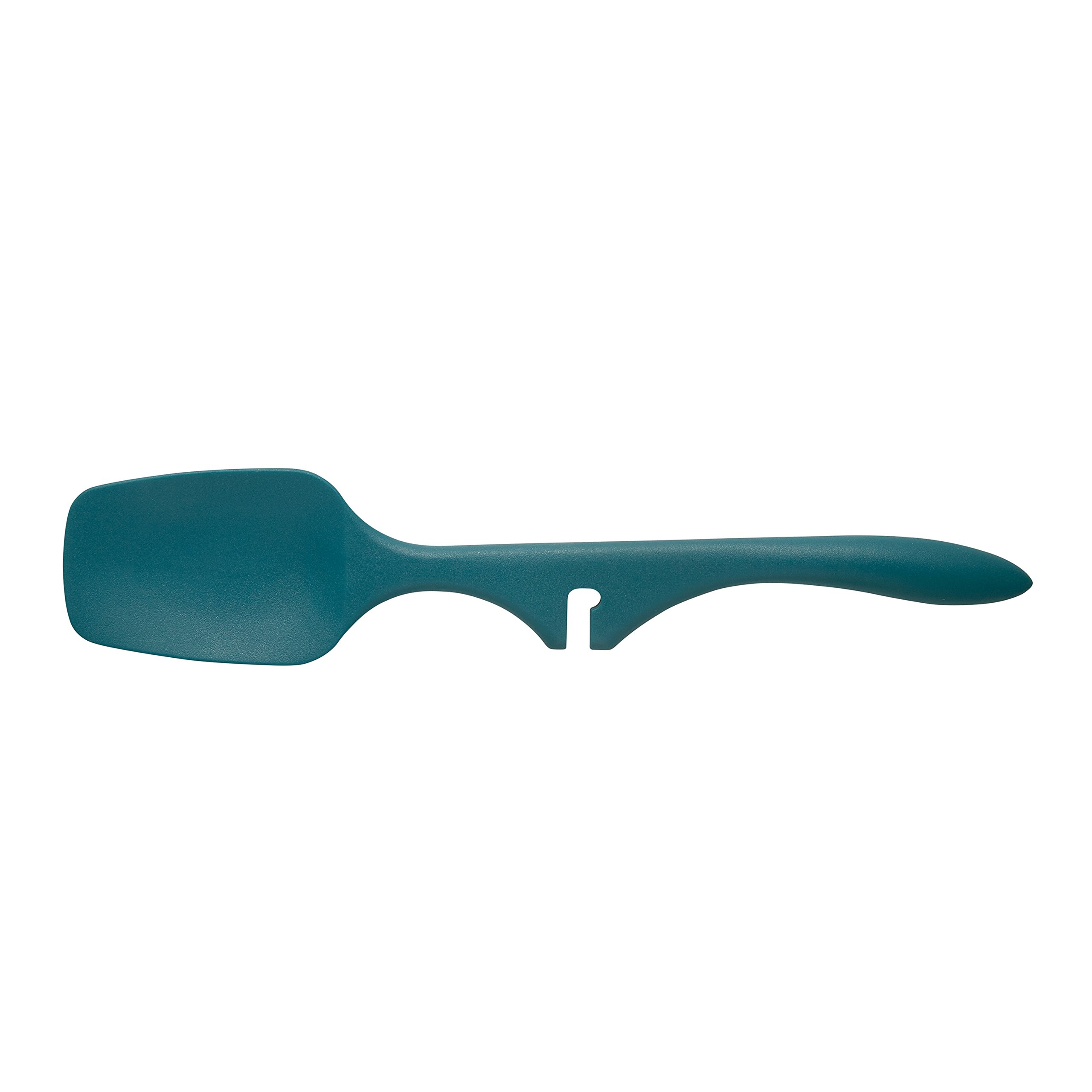 Rachael Ray Kitchen Tools and Gadgets Nonstick Utensils/Lazy Spoonula, Solid and Slotted Spoon, 3 Piece, Marine Blue