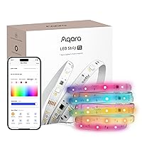 LED Strip T1 with Matter, Requires Zigbee 3.0 HUB, Not Support Third Party Hubs, 6.5 FT RGB+IC LED Strip Lights, 16 Million Colors/Tunable White/Gradient Effects, Supports Apple Home,Alexa