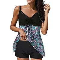 Cute Swimsuits for Girls 10-12 Padded Romper Swimsuit Plus Size Swimsuit with Skirt Tummy Control