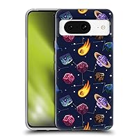 Head Case Designs Officially Licensed Carla Morrow Colorful Space Dice Patterns Soft Gel Case Compatible with Google Pixel 8