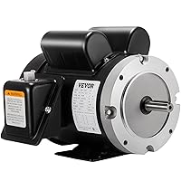 Vevor 115V 230 V Electric Motor 56C Frame 1.5 hp Electric Motor 1725 RPM Single Phase Electric Motor 45420 Inch Keyed Shaft for The Matching of Water Pumps : Tools & Home Improvement