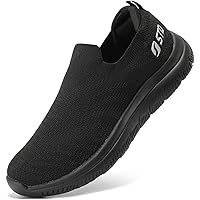 STQ Walking Shoes for Women Arch Support Comfort Lightweight Slip on Sneakers with Memory Foam