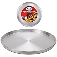 Alpine Cuisine Aluminum Round Baklava Tray 11.5-inch - Bakeware Pizza Cooking Pan for Oven - Durable Round Pizza Tray For Pie Cookie - Healthy & Heavy Duty, Rust Free & Dishwasher Safe