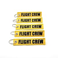 FLIGHT CREW - Yellow/Black - 5pcs Key Chains
