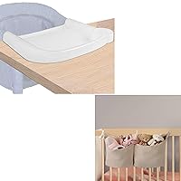 Baby Dining Tray Competible with Fast Table Chair and Diaper Caddy and Organizer for Changing Table Crib