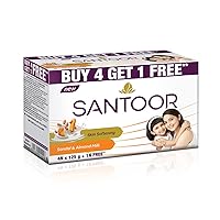Sandal and Almond Milk Soap 125g (Pack of 5)(Buy 4 Get 1 Free)